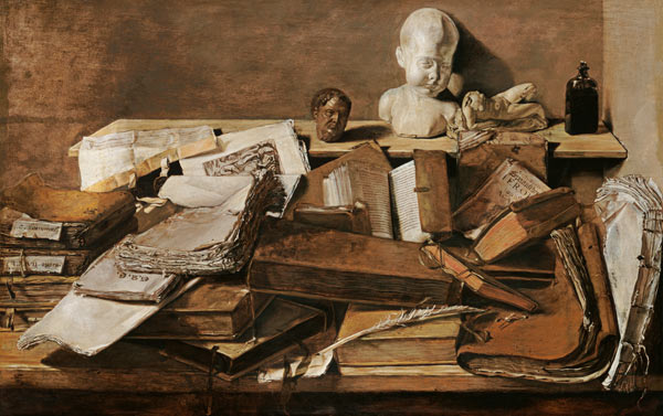 Still life with books